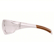 Carhartt CH110ST Safety Glasses Wraparound Frame, Frameless, Clear, Clear, M Eyewear Size, Unisex, Straight