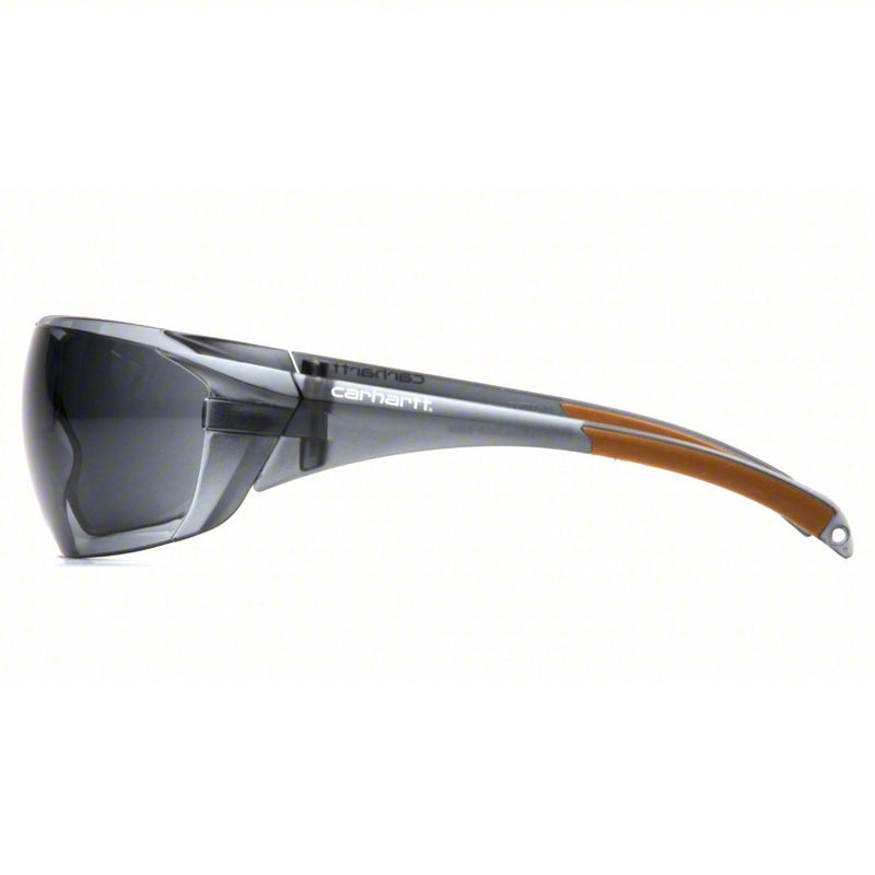 Carhartt CH120ST Safety Glasses Wraparound Frame, Frameless, Gray, Black, M Eyewear Size, Unisex