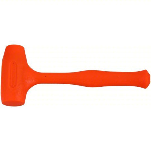 Proto J57-533 Dead Blow Hammer Steel Handle, 3 lb Head Wt, 1 3/4 in_2 1/8 in Hammer Face Dia, 14 in Overall Lg