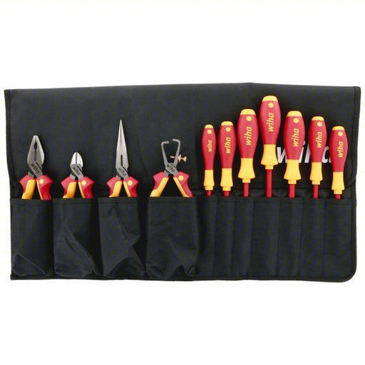 Wiha 32986 Insulated Tool Kit, 11 Total Pcs, Tool Roll