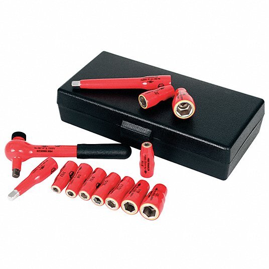 Wiha 31390 Insulated Socket Wrench Set, 13 pc.