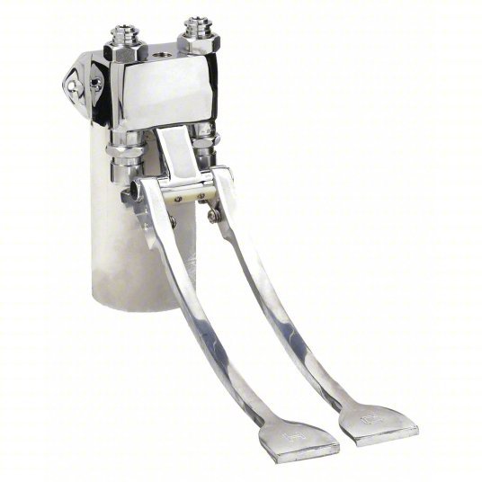 Chicago Faucets 834-EPABCP Pedal Box, 1/2 In.NPT, w/Extended Pedals