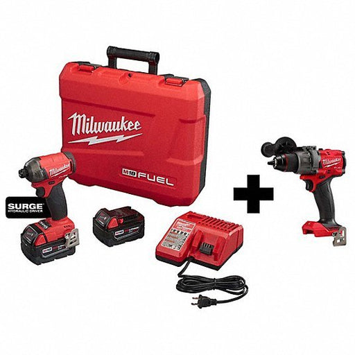 Milwaukee 2760-22, 2904-20 M18 SURGE 1/4"Driver Kit, M18Hammer Drill - Redwood.KV385XH0