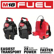 Milwaukee 2775C-222 M18 FUEL SWITCH PACK Sectional Drum Machine w/1/2” Cable