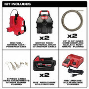 Milwaukee 2775C-222 M18 FUEL SWITCH PACK Sectional Drum Machine w/1/2” Cable