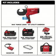 Milwaukee 2778-22 Cordless Crimping Tool Kit 18 V, Die Head, 750 kcmil Max Copper, For U Dies, C-Head Head