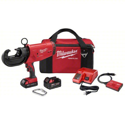 Milwaukee 2778-22 Cordless Crimping Tool Kit 18 V, Die Head, 750 kcmil Max Copper, For U Dies, C-Head Head