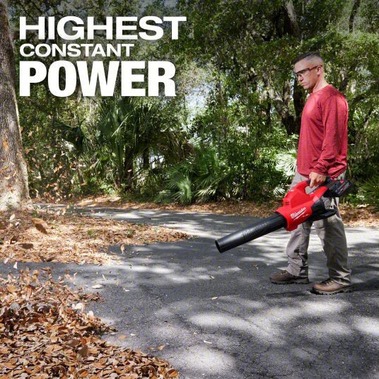 Milwaukee 2824-20 Battery-Powered Handheld Leaf Blower M18™ REDLITHIUM™, 600 cfm Max. Air Flow, 1 Speeds