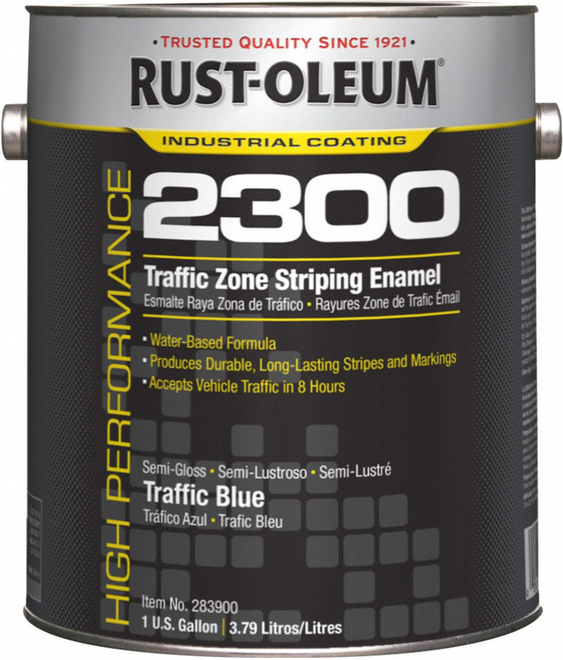Rust-Oleum 283900 Traffic Zone Striping Paint 1 gal Traffic Blue Water-Based Acrylic Semi-Gloss