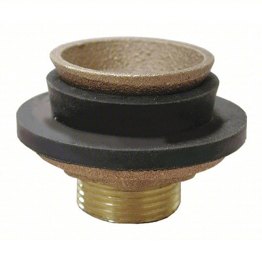 Jones Stephens C27150 Spud Fits Universal Fit Brand, 2 1/4 in x 1 5/8 in x 1 1/2 in, Brass