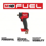 Milwaukee 2855P-20 Impact Wrench 1/2 in Square Drive Size, 250 ft-lb Fastening Torque, 250 ft-lb Breakaway Torque