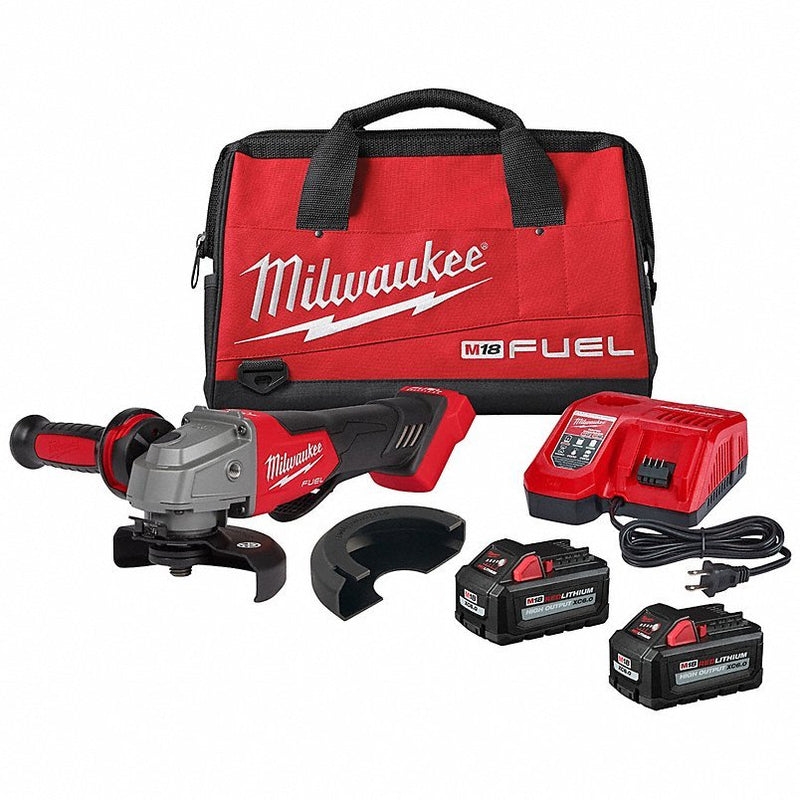 Milwaukee 2880-22 M18 FUEL 4-1/2 in / 5 in. Braking Grinder with No-Lock Paddle Switch Kit