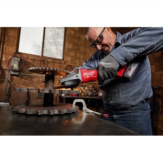 Milwaukee 2886-20 Angle Grinder 4 1/2 in_5 in Wheel Dia, Paddle, without Lock-On, Brushless Motor, (1) Bare Tool