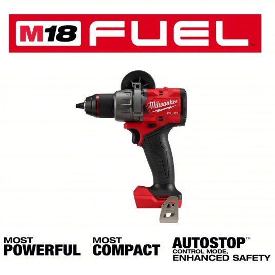 Milwaukee 2903-20 Drill 18V DC, Compact Premium, 1/2 in Chuck, 2,100 RPM Max., 1,400 in-lb Max Torque