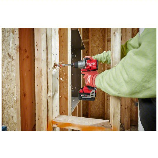 Milwaukee 2903-22 Drill 18V DC, Compact Premium, 1/2 in Chuck, 2,100 RPM Max., 1,400 in-lb Max Torque, LED