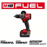Milwaukee 2903-22 Drill 18V DC, Compact Premium, 1/2 in Chuck, 2,100 RPM Max., 1,400 in-lb Max Torque, LED