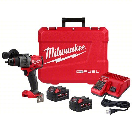 Milwaukee 2903-22 Drill 18V DC, Compact Premium, 1/2 in Chuck, 2,100 RPM Max., 1,400 in-lb Max Torque, LED