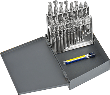 McMaster 29325A22 Carbide Drill Bit Set Uncoated, 21 Pieces