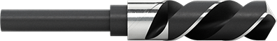 McMaster 2933A65 1/2" Diameter Reduced-Shank Drill Bit Black-Oxide High-Speed Steel, 59/64" Size