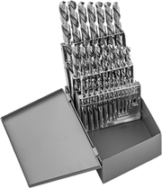 McMaster 29505A51 29-Piece Inch Size Left-Hand Drill Bit Set