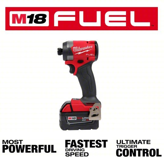 Milwaukee 2953-22 Impact Driver Kit 2,000 in-lb Max. Torque, 3,900 RPM Free Speed, 4,400 Impacts per Minute, 5.0 Ah