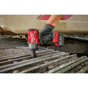 Milwaukee 2967-22 High Torque Impact Wrench Kit 1/2 in Drive Size, 1,100 ft-lb Fastening Torque, 1,500 ft-lb Breakaway Torque, Brushless