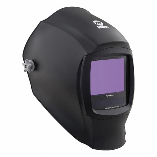 Miller Electric 296786 Welding Helmet, Auto-Darkening, 4 Arc Sensors, Black, W8-W13, 13.4 sq in, Digital