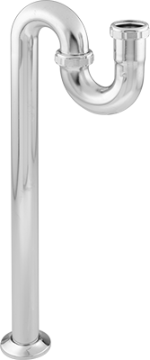 McMaster 2967K33 1-1/4" OD Chrome-Plated Brass Sink Drain S-Trap