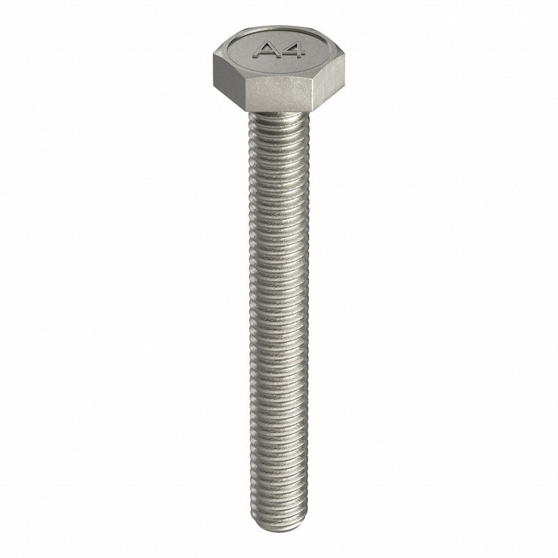 Approved Vendor M55010.030.0020 Hex Head Cap Screw, Stainless Steel, 316, Plain, M3x0.50, Coarse, 20 mm lg, Globally Sourced, 50 PK