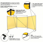 Steiner 534-6X8 Protect-O-Screens (R) 8 ft. Wx6 ft., Yellow
