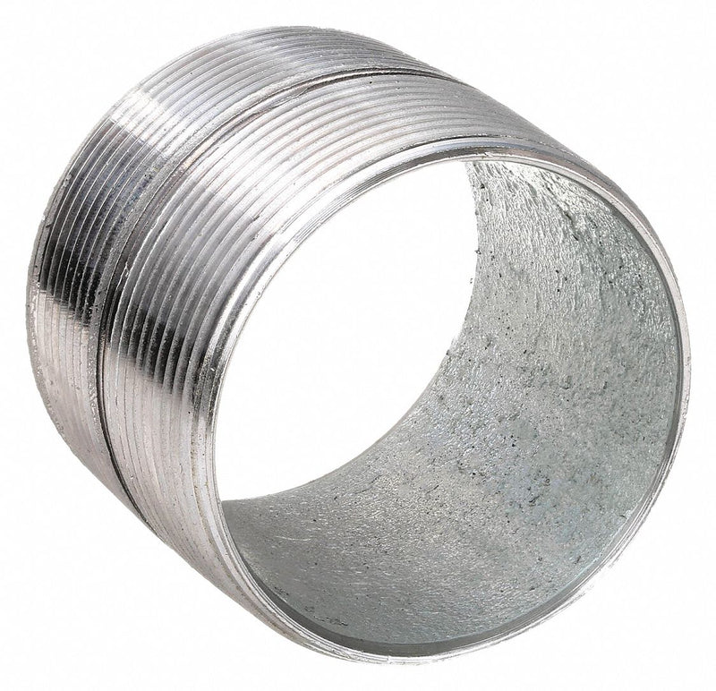 Beck 0331023606 Pipe Nipple, 1 in MNPT x MNPT, Close, Galvanized Steel, Sch 40, Fully Threaded