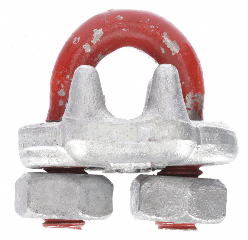 Crosby 1010079 Wire Rope U-Bolt Clip, 5/16 in Compatible Rope Dia, 5 1/4 in Rope Turnback Lg, Steel, Forged, Galvanized