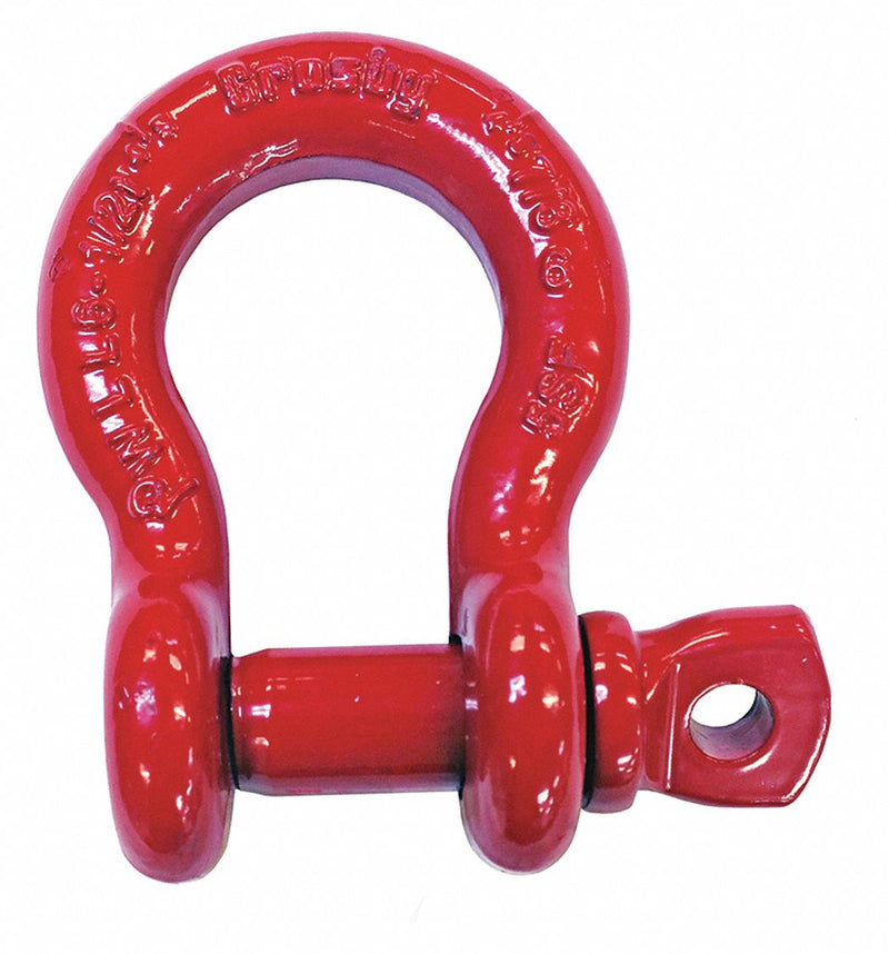 Crosby 1018464 Anchor Shackle, Anchor Shackle, 4,000 lb Working Load Limit, 1 5/16 in Compatible Sling Wd