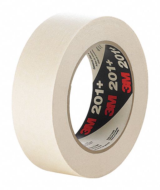 3M 201+ Masking Tape, Tan, 1 7/8 in x 60 yd, PK24