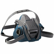 3M 6501QL Half Mask Respirator Rugged Comfort 6500, 0 Cartridges Included, Silicone, S Mask Size