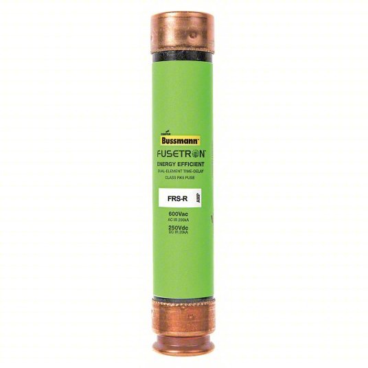 Bussmann FRS-R-30 Fuse 30 A, 600V AC, 5 in L x 13/16 in dia Fuse Size, Cylindrical Body, FRS-R