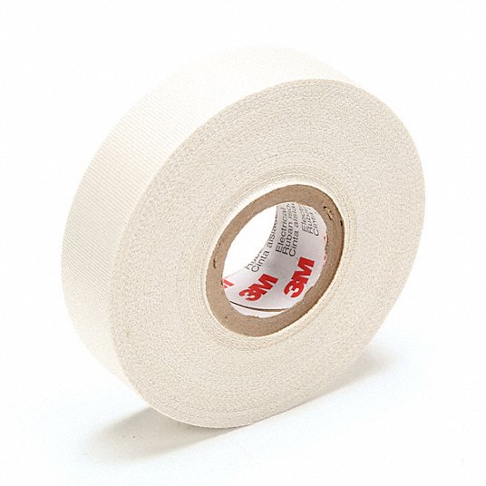 3M 27-3/4"X66' Electrical Tape 3/4 in Wd, 22 yd Lg, 7 mil Thick, Fiberglass Cloth, Rubber, 600 V Volt Rating