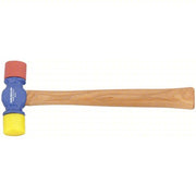 Vaughan SF12 Soft Face Hammer Nylon, 12 oz Head Wt, 1 3/8 in Tip Dia, 13 in Overall Lg, Replaceable Tips, Steel
