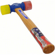 Vaughan SF12 Soft Face Hammer Nylon, 12 oz Head Wt, 1 3/8 in Tip Dia, 13 in Overall Lg, Replaceable Tips, Steel
