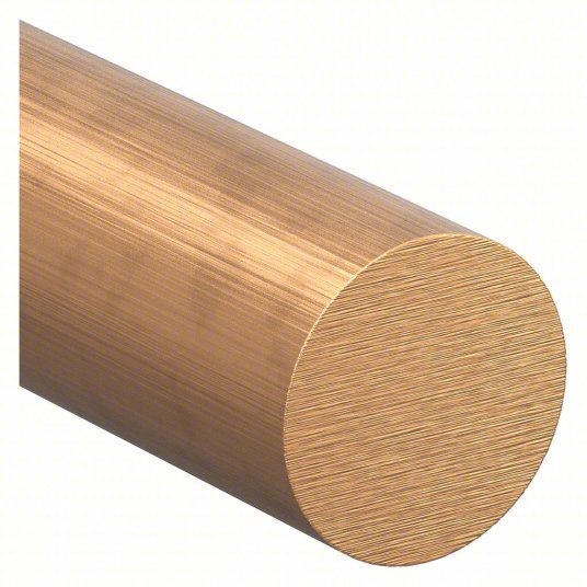 Approved Vendor BR360/1-48 360 Brass Rod, 1 in Outside Dia, 4 ft Overall Lg, H02, Mill, 45,000 psi Yield Strength, Inch