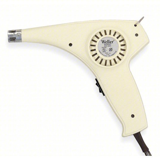 Weller 6966C Heat Gun Pistol-Grip, ESD-Safe, 120V AC, 750°F to 800°F, 2.7 cfm Air Volume, 2.2 A Current