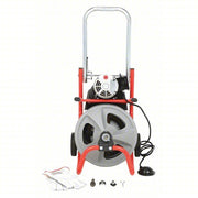 Ridgid K-400 with C-45 IW Drain Cleaning Machine Corded, For 1 1/2 in to 4 in Pipe, 1/2 in Cable Dia., Manual