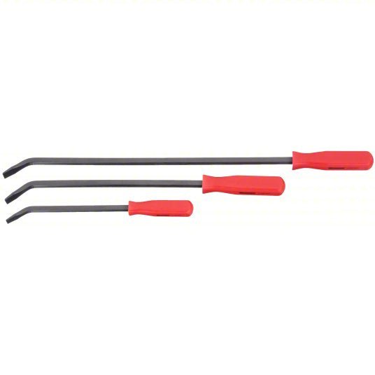 Redwood RW2AJL2 Pry Bar Set Chisel End, 12 in_18 in_24 in Overall Lg, 11/16 in_25/32 in Bar Wd, Pry Bar Set