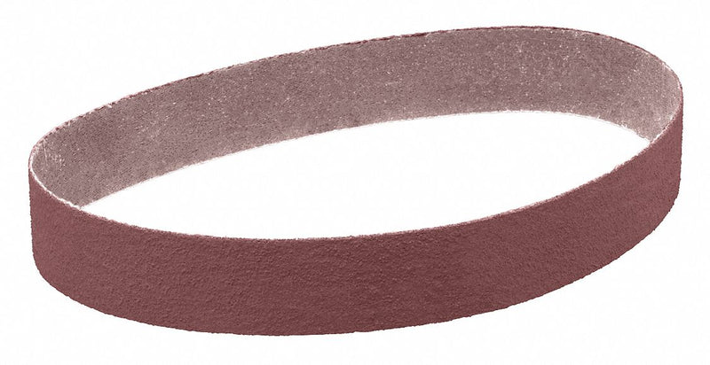 3M 341D Sanding Belt, 2 in W x 19 in L, Aluminum Oxide, P120 Grit, X Wt Cloth Backing, 50 PK