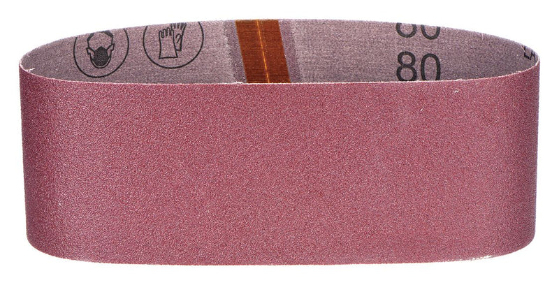 3M 341D Sanding Belt, 2 in W x 48 in L, Aluminum Oxide, 80 Grit, X Wt Cloth Backing, 50 PK