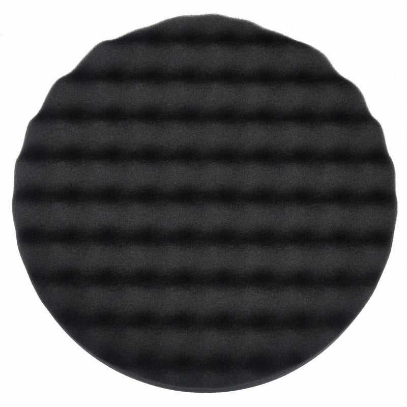 3M 05738 Polishing Pad, Waffle Face, 8 in, Foam, PK6