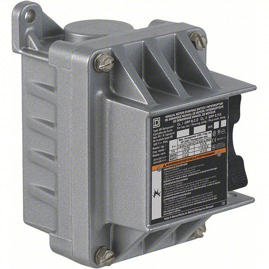Square D 2510KR2 Manual Motor Switch 3 Poles, 20 A, 0.75 in Hub Dia, Dead End