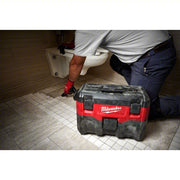 Milwaukee 0880-20 Portable Shop Vacuum 2 gal Tank Size, Reinforced Nylon, 1 1/4 in Vacuum Hose Dia., HEPA