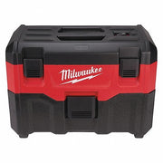 Milwaukee 0880-20 Portable Shop Vacuum 2 gal Tank Size, Reinforced Nylon, 1 1/4 in Vacuum Hose Dia., HEPA