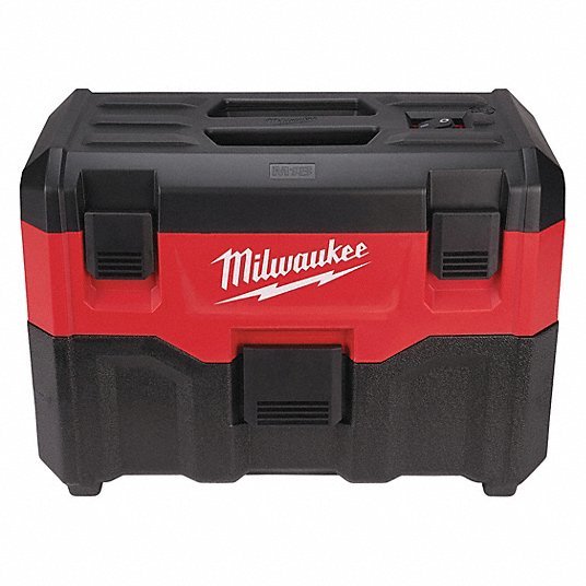Milwaukee 0880-20 Portable Shop Vacuum 2 gal Tank Size, Reinforced Nylon, 1 1/4 in Vacuum Hose Dia., HEPA